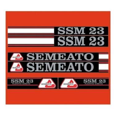 Imagem de Kit Adesivo Compatível Com Semeadora Semeato Ssm 23 Ssm23 - Spts