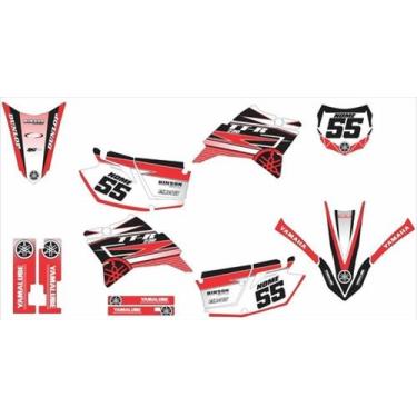 Imagem de Kit Adesivo Moto Cross Trilha Yamaha Ttr 230 Lm204 - Spts