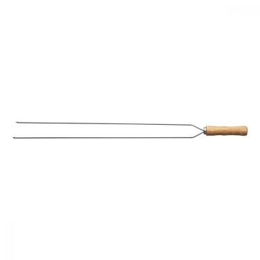 Imagem de Espeto Duplo Para Churrasco Com Lâmina Inox 95 Cm