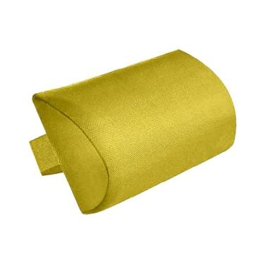 Imagem de Ｂｅｓｇａ Almofada de cabeça para espreguiçadeira, almofada reclinável para encosto de cabeça, decorativa fácil de limpar com faixa elástica para cadeiras de, Amarelo Mostarda