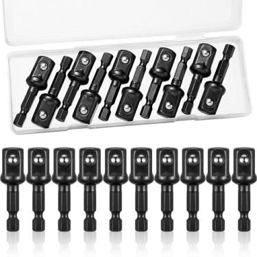 Imagem de Adaptador de impacto, soquete quadrado para brocas, bits de extensão -