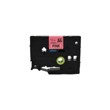 Imagem de Fita Cetim Compatível Brother Tze-MQE31 Rosa 12mm Kze - no-brand