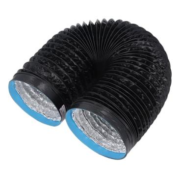 Imagem de QANYEGN Mangueira de ventilação do secador, Mangueira de ventilação de alumínio de PVC espessa, duração de ar isola de 7 polegas para ventilação HVAC, secador de roupas
