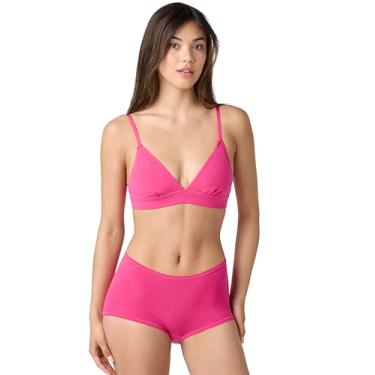 Imagem de florence by mills Sutiã feminino triângulo de algodão Softie, Roxo fúcsia, P