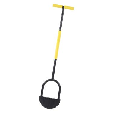 Imagem de Yosoo Cortador de grama Half Moon, Pá de corte manual de aço carbono para jardim, zoológico, cortador de gramado, pá de lâmina de dente de serra