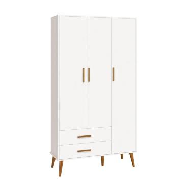 Imagem de Guarda Roupa Isis Retrô 3 Portas 2 Gavetas - Reller