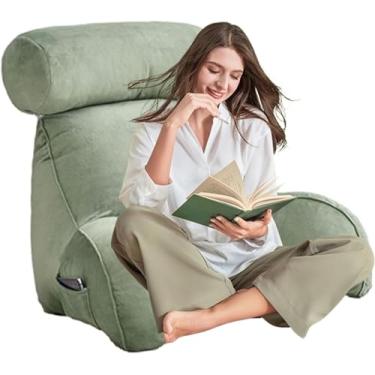 Imagem de Almofada De Leitura Confortável, Almofada De Apoio Lombar, Almofada De Apoio Ao Encosto, Rolo De Pescoço, Lombar Traseira, Almofada De Suporte De Encosto De Cabeceira, Perfeita Para Sentar,