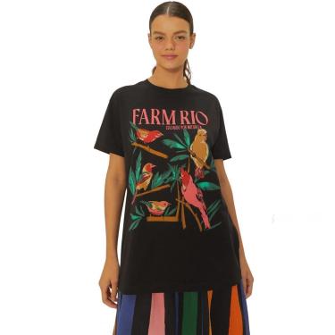 Imagem de T-Shirt Farm Rio Média Estampada Passáros-Feminino