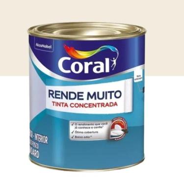 Imagem de Tinta Acrílica Fosca Rende Muito Branco 900ml - Coral
