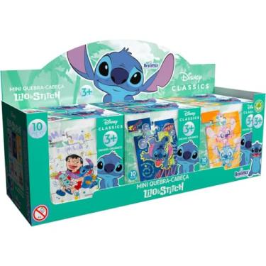 Imagem de BrasilFlex - Pais & Filhos - Mini Quebra-Cabeça Lilo & Stitch, Madeira