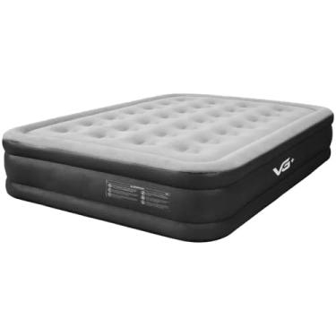 Imagem de Colchão Casal Inflável Cama Queen Raised Alto com Bomba Lítio USB VG Plus