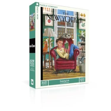 Imagem de New York Puzzle Company - Quebra-cabeça New Yorker Enjoying Life - 1000 peças para adultos por Mark Ulriksen