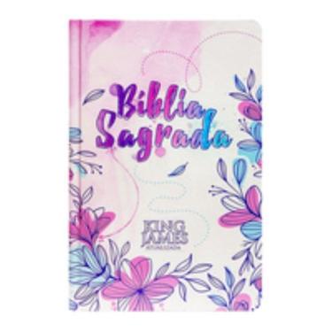 Imagem de Bíblia slim KJA - flores desenho
