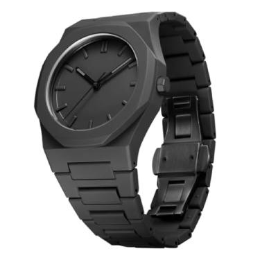 Imagem de Relógio Minimalista Masculino Policarbonato All Black 40,5mm Case Royal Oak