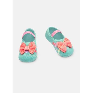 Imagem de Meia Sapatilha Puket com Aplique de Laço Bebê Menina Unicórnio Music V