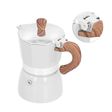 Imagem de Dioche 150ml de Máquinas de Escala de Máquinas, Cafeteira Octogonal de Alumínio, Cafeteira Compacta para Cafeteira para Utensílios de Cozinha de Escritório Em Casa (Money White)