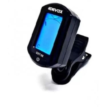 Imagem de Afinador Digital Clip Guitarra Violão Devox Dxt-08 Cromático