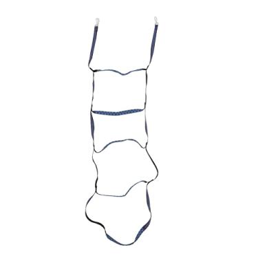 Imagem de YOUTHINK de Corda Marinha para Barco a Motor de Caiaque Inflável, Correias de Nylon Duráveis e Gancho de Aço Inoxidável, Etapas Não Deslizantes, Fácil de Usar e Aumentar a Segurança (Blue 5 escadas)