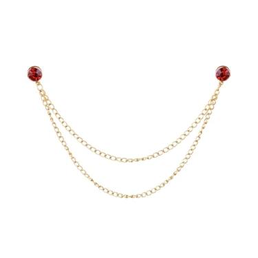 Imagem de Broche de lapela para homens e mulheres festa de casamento namoro terno smoking camisa colarinho pinos para homens ternos, Small, Aço inoxidável, Sem Pedra Preciosa