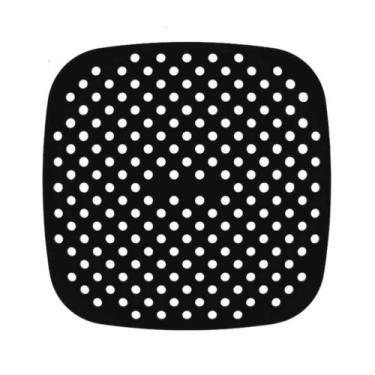 Imagem de Forro Protetor Quadrado Para Air Fryer Fritadeira De Silicone Tapete G