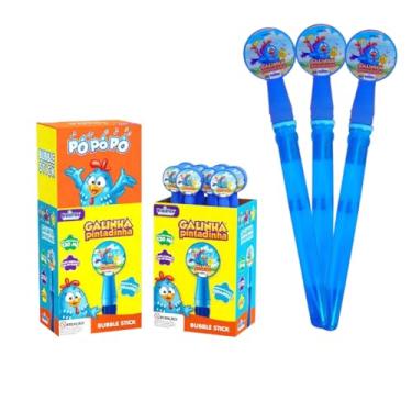 Imagem de Lança Bolha de Sabão Bubble Stick Personagens 130ml Bastão (Galinha Pintadinha (3 Un))