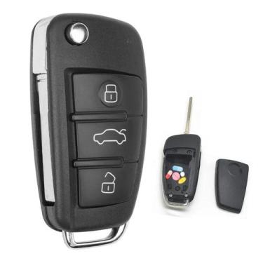 Imagem de Chave de carro falsa porta comprimidos moeda modelo Audi - Djahpenha