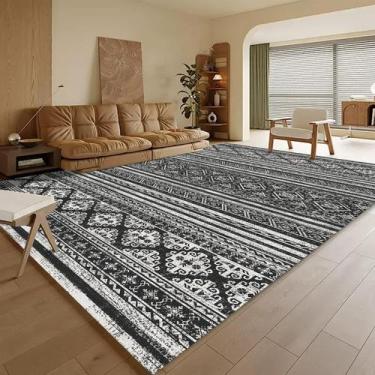 Imagem de Tapete Area RUGSURE lavável Marrocos 240 cm x 300 cm preto