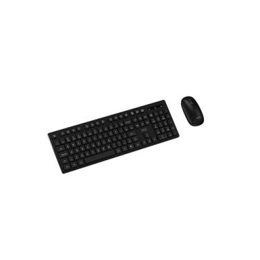 Imagem de Kit Teclado e Mouse Sem Fio AOC 2.4G Wireless Set, Preto - KM300 BK
