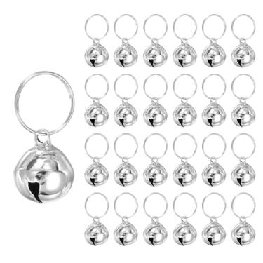 Imagem de PATIKIL 24 peças de sino de cachorro, mini sino de gato, coleira pequena para animais de estimação, chaveiro fofo a granel de metal alto para coleira de cachorro, colar com pingente de berloque