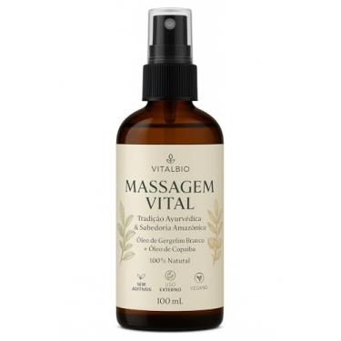 Imagem de Massagem Vital, Óleo de Massagem Natural, Gergelim e Copaíba, 100ml, Vegano
