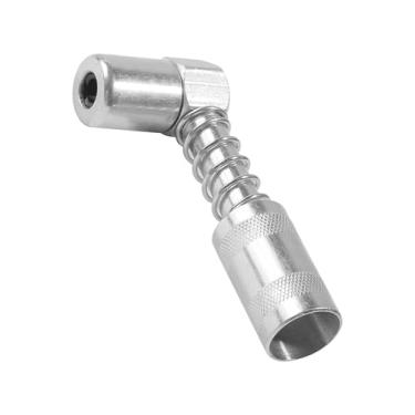 Imagem de SCUARI Acoplador de pistola de graxa de 90 graus, acessórios para carro, adaptador de acoplador de graxa com mangas, ferramenta de lubrificação de pistola de graxa de substituição automotiva, usado