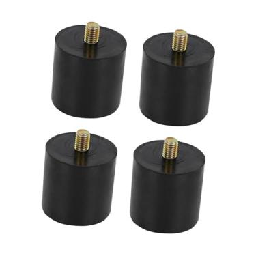 Imagem de Baoblaze 4x Amortecedores de borracha Isoladores de vibração Pinos de borracha M8 Suportes de amortecimento de vibração mecânica para equipamentos de carro, 4cmx4cm
