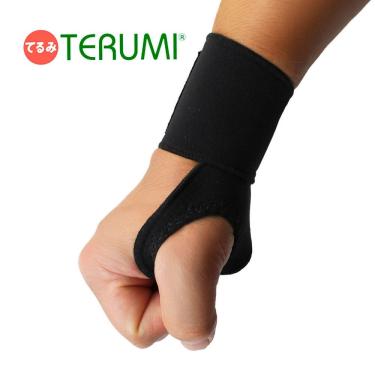Imagem de Munhequeira Dedeira Magnética Neoprene Preto Único Bilateral - Terumi
