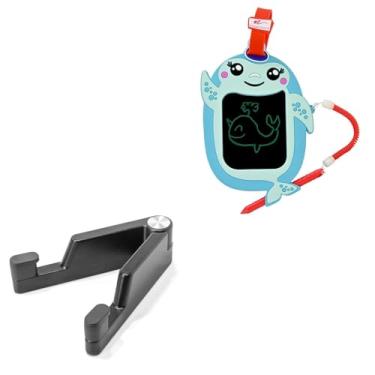 Imagem de BoxWave Suporte e suporte compatível com prancha de desenho infantil Sketch Pals (23 cm) - Suporte de mesa de alumínio, portátil, mãos livres, ajustável, com pés de borracha - Preto