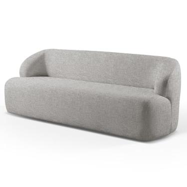 Imagem de Sofá 3 Lugares Espaçoso e Confortável Formarto Orgânico Minimalista 180cm - Sirius (Cinza)