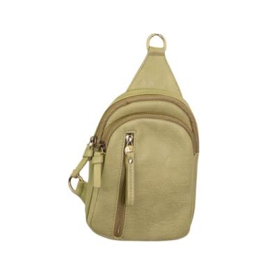 Imagem de Joy Susan Bolsa tiracolo Skyler: couro vegano, fecho de zíper, ferragens banhadas a latão, Sálvia