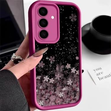Imagem de Capa de silicone para Samsung Galaxy S25 Edge S24 S23 Ultra S24 Fe A55 A15 A16 A17 A35 A25 A54 A56 5g TPU (para Samsung S21 FE/A507 rosa vermelho)