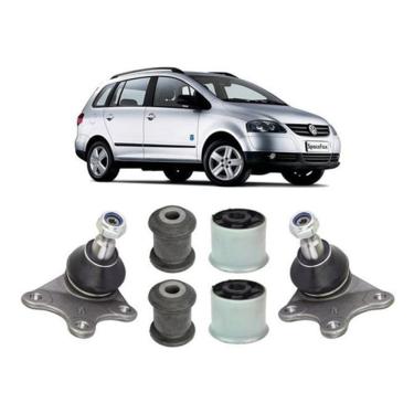 Imagem de Pivô + Bucha Bandeja Leque Dianteira Spacefox 2007 2008 2009