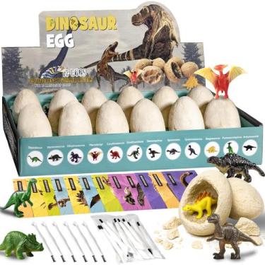 Imagem de Kit de escavação de ovos de dinossauro KIDS KING para crianças de 3 a 