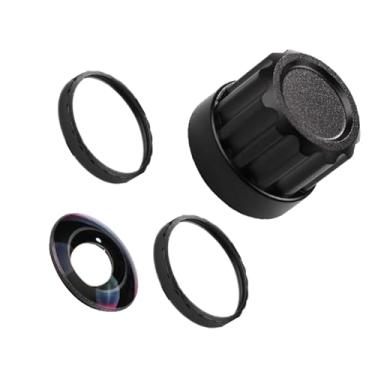Imagem de Kit de substituição de lente para Insta360 X5, lente de câmera com kit de anel circular de alumínio