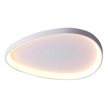 Imagem de Plafon Sobrepor Led 28w Lustre Seixos Branco 3000k 42x42cm - Opus, 127