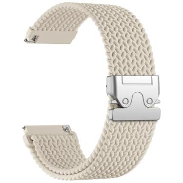 Imagem de DaQin Pulseira trançada de 18 mm, 20 mm, 22 mm, compatível com Garmin Vivoactive 5/Vivoactive 6/4/3, pulseira esportiva de nylon com fivela de paraquedas para Garmin Venu 3 2/3S 2S/Forerunner 165/55