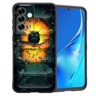 Imagem de CICPLKSE Capa para Galaxy A17 5G, silicone premium com [forro de microfibra macio antiarranhões] capa protetora à prova de choque para Samsung Galaxy A17 5G 6,7 polegadas 2025, coruja em floresta