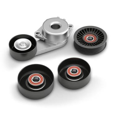 Imagem de Kit de polia tensora de correia de transmissão 4 peças 38274 para Ford F150 2005-2006 2009-2010, para Ford F250 F350 2005-2006 2009, para Ford Expedition 2009-2014, para Ford Explorer 2006-2006 010