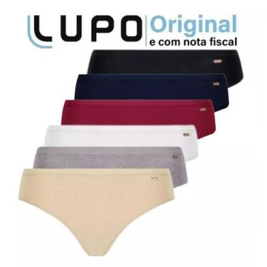 Imagem de Kit 10 Calcinhas Lupo Algodão Biquini Básica 40353, M, Sortidas