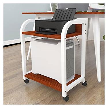 Imagem de Suporte de PC Suporte de CPU Suporte de chão de mesa de 2 camadas Suporte de PC Suporte de torre Suporte de chão Rack de armazenamento de impressora Moldura lateral de mesa Suporte de oito modelos de