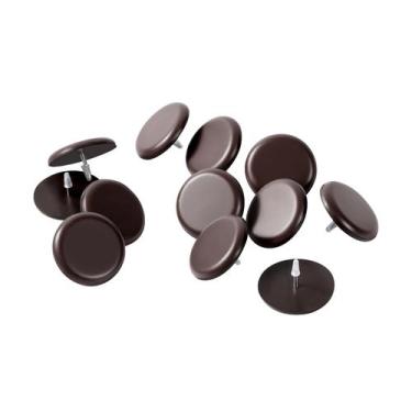 Imagem de Furniture Sliders Furnigear PTFE 3,8 cm Nail-On Brown 12 unidades