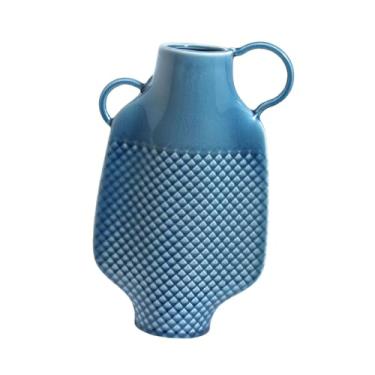 Imagem de Wswqop Vaso Ornamento Arte Elegante Presente Arranjo Floral Rústico Estante Decorativa Minimalista para Mesa Interna, Alça Dupla, Tamanho real