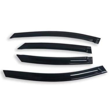 Imagem de GRJQRKHZ Defletor de janela lateral de carro para Hy&undai I40 Sedan 2011-2019 Weathershied viseira de porta vento sol proteção chuva janela lateral defletores de vento