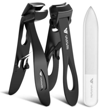 Imagem de Cortador de unhas VANWIN para unhas grossas para idosos, preto